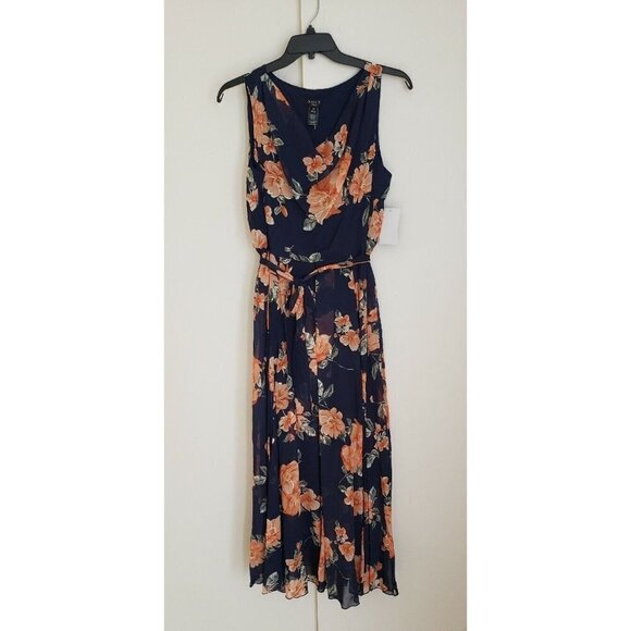 NWT ALEXA B NIGHT MAXI  SEQUIN FLOWER DRESS SZ 14 - Picture 3 of 7